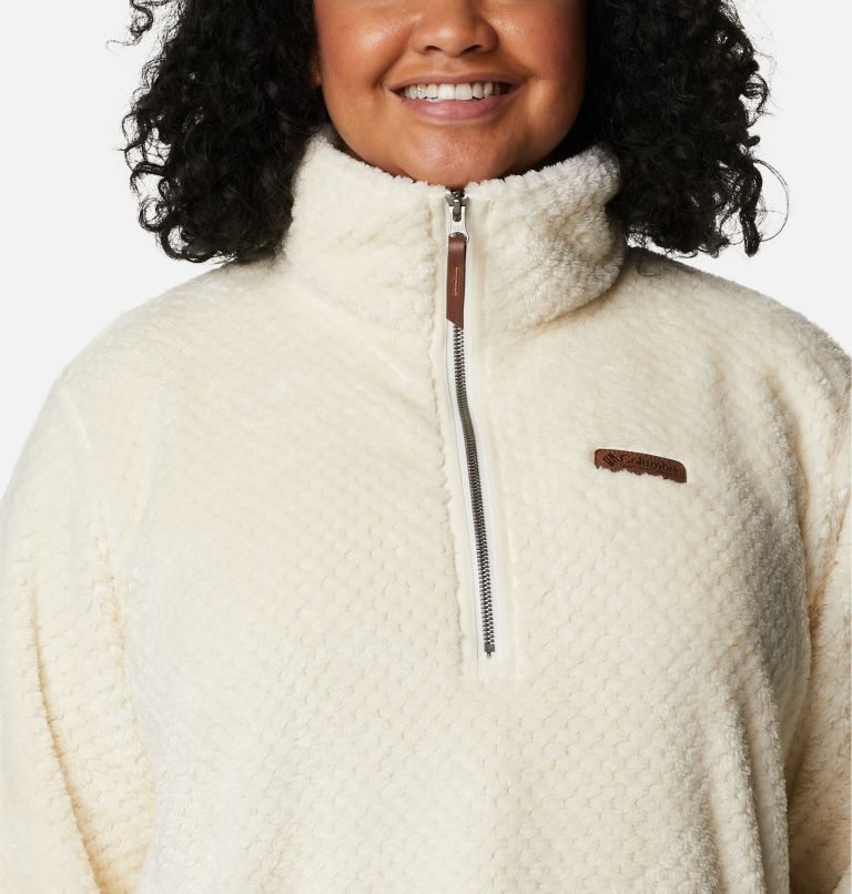 Hanorace Columbia Fireside Quarter Zip Sherpa Fleece Dama Albi | Plus Size TBS78A910